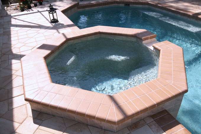 Pool deck & seat wall in Venice
