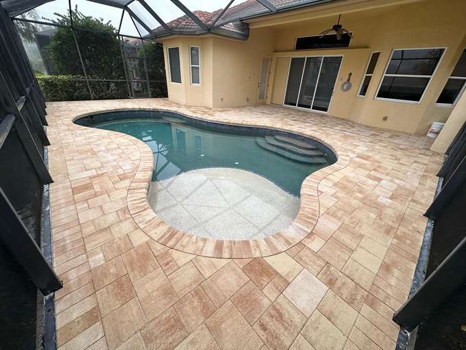 Pool deck in Siesta Key