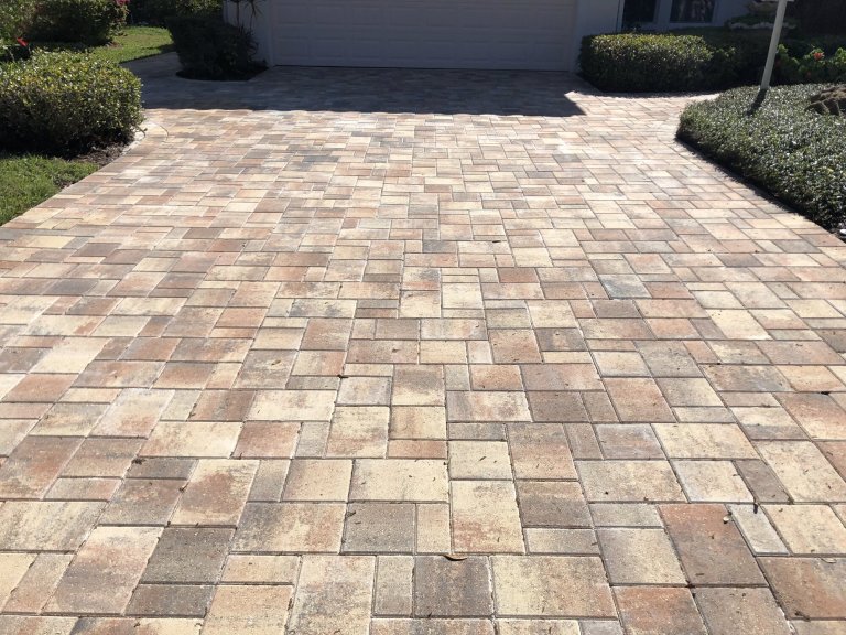 New paver driveway installation - Paver Design Center, Sarasota FL