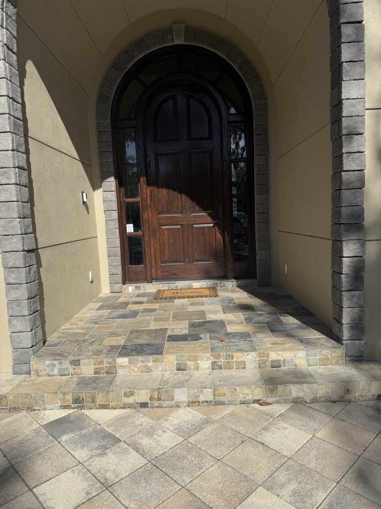 Paver entryway - Paver Design Center, Sarasota FL