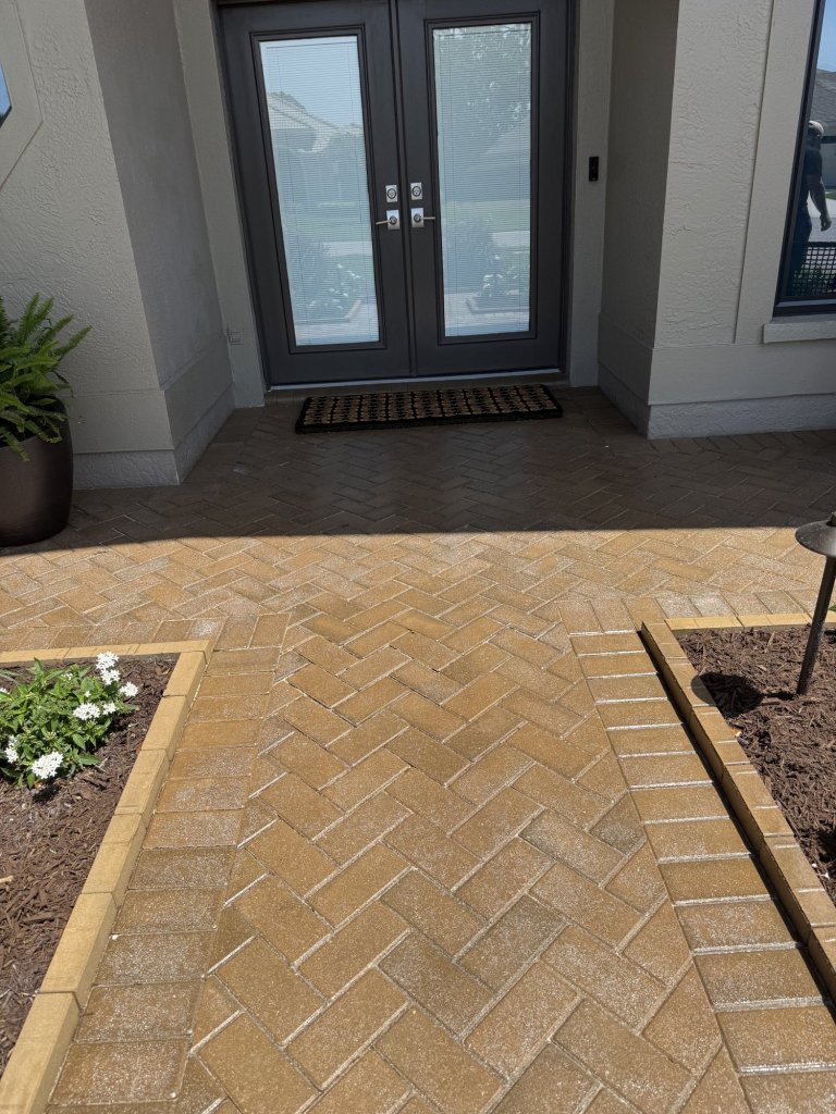 Paver front entrance - Paver Design Center, Sarasota FL