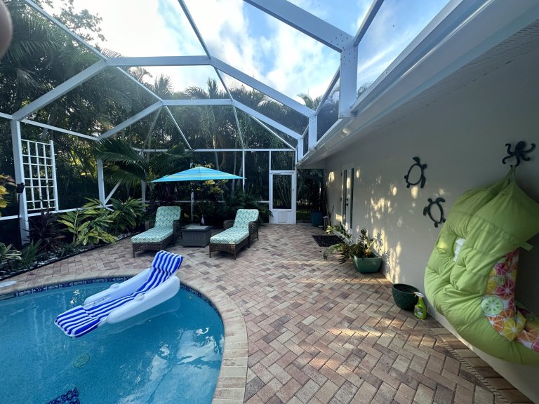Paver pool deck installation - Paver Design Center, Sarasota FL