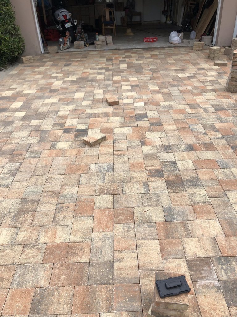 Paver driveway repair - Paver Design Center, Sarasota FL